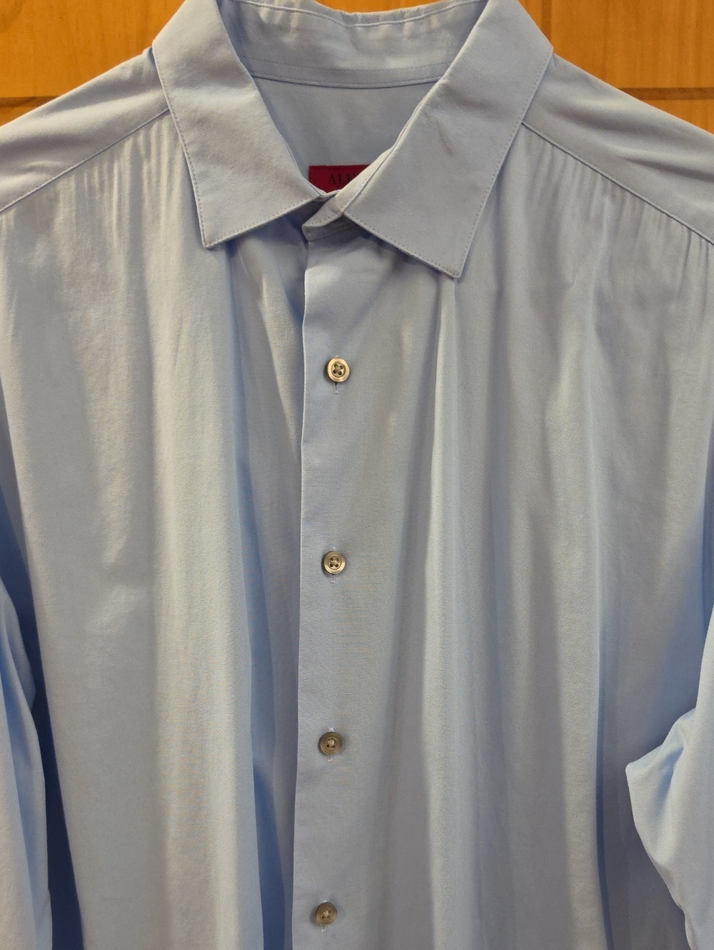 Alfani Light Blue Men's Dress Shirt - Spread Collar Button-Up